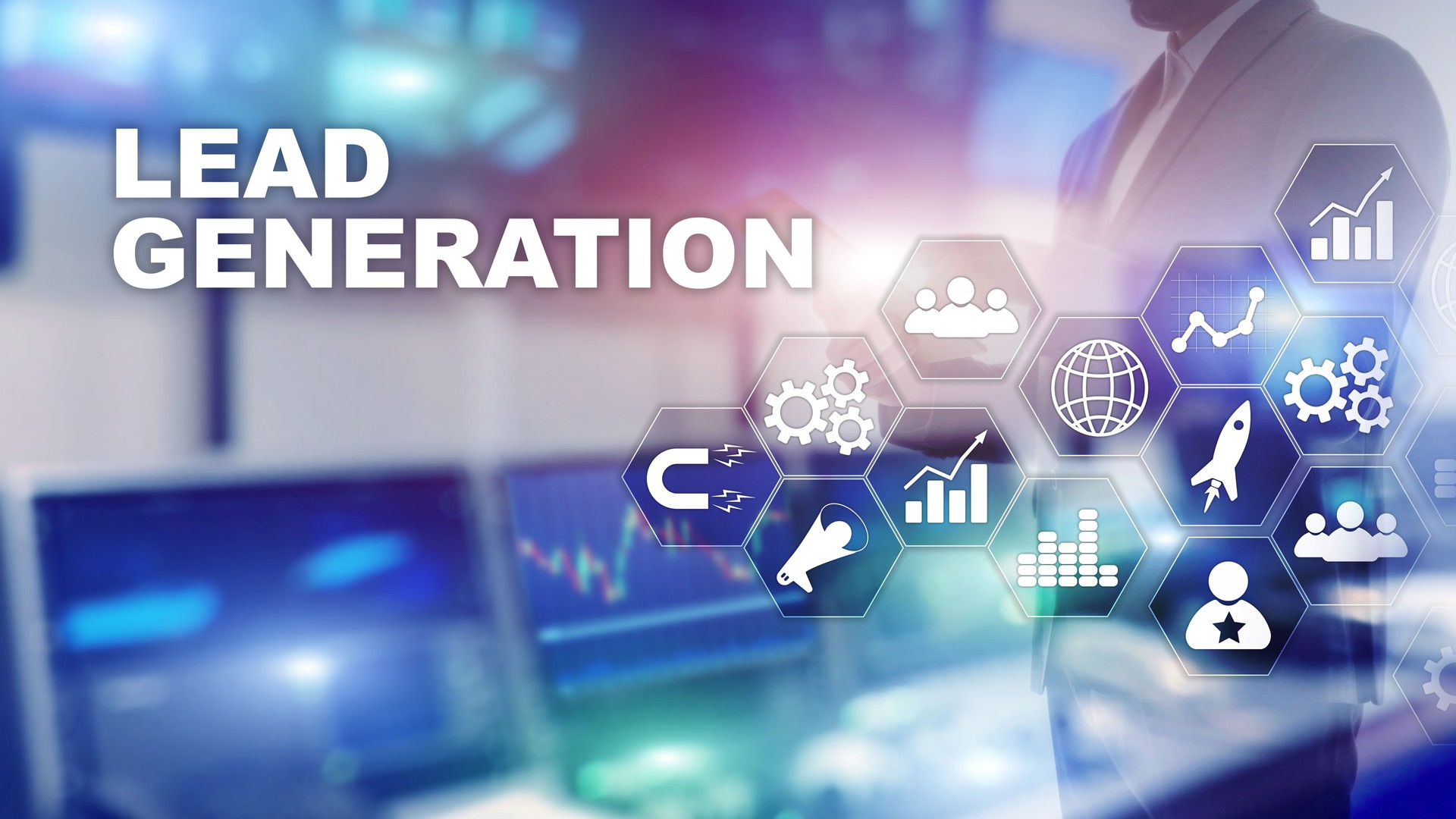 Lead Generation Analysis Business Research Interest Concept. Marketing Strategy Financial Technology.